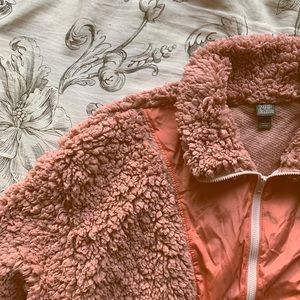 Pink Teddy Jacket Pullover
